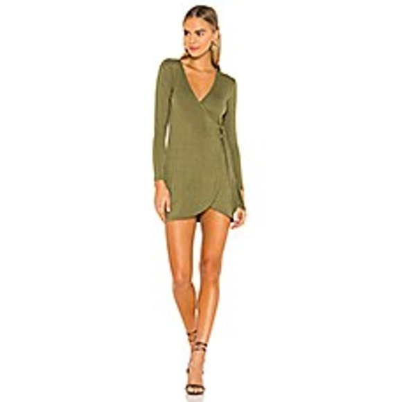 NWT Privacy Please (Revolve) Piper Mini Dress Olive Green XS - Picture 2 of 10